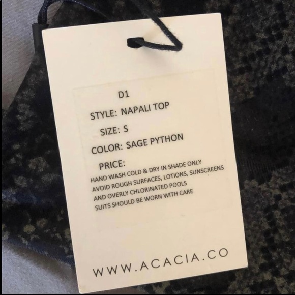 SOLD! NEW! Acacia Sage Python Napali Top - Picture 2 of 2